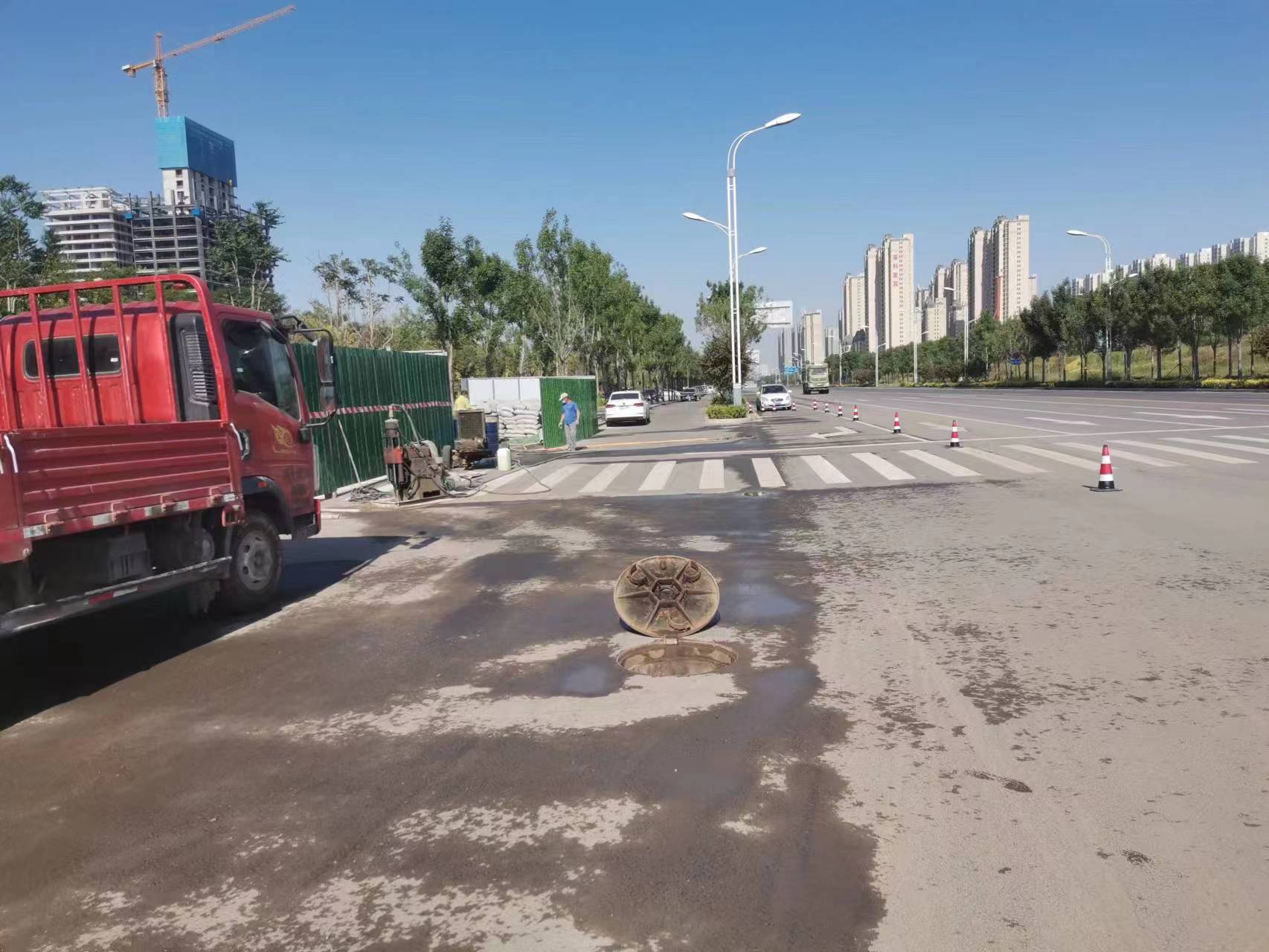 大石桥路面地基沉降注浆